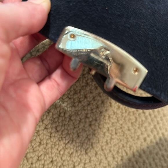 Furla Metropolis medium satchel in navy - Picture 8 of 11